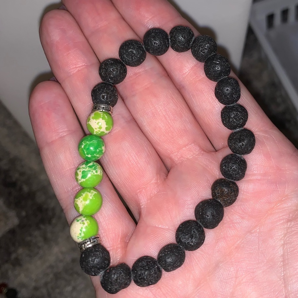 Chakra Bracelet with Lava Stones